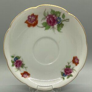 Jyoto Occupied Japan Hand Painted Pink Roses Saucer Only